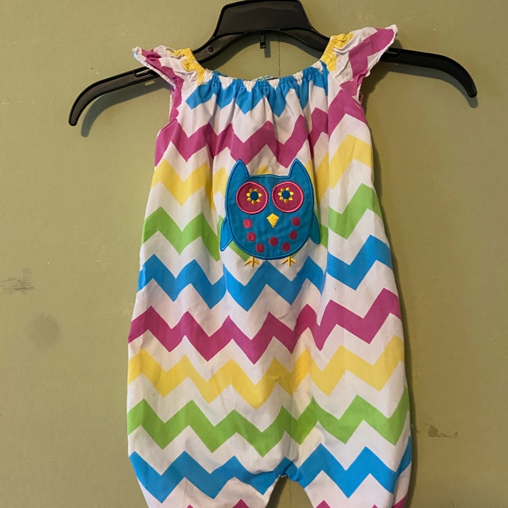 Marjories Daughter Embroidered Bubble Hem Dress 18 Months